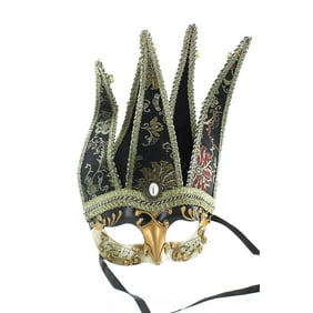 Adult/'s Scarecrow Medico Purple Party Festival Tie Mask Costume Accessory